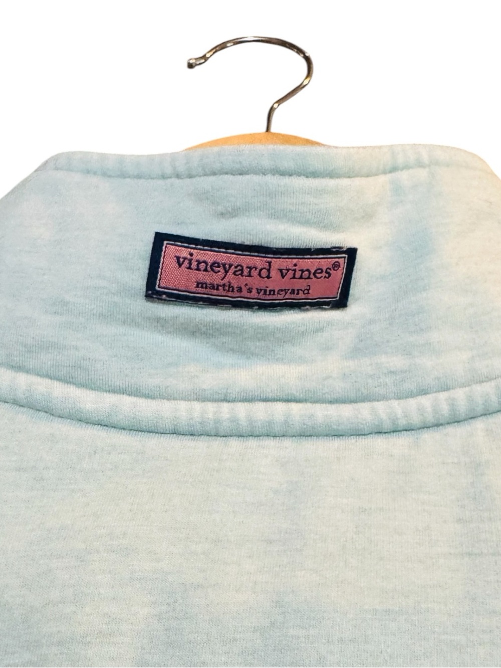 VINEYARD VINES Shep Shirt Relaxed Dreamcloth Pullover 1/4 Zip Logo Women’s 2X - Picture 6 of 8